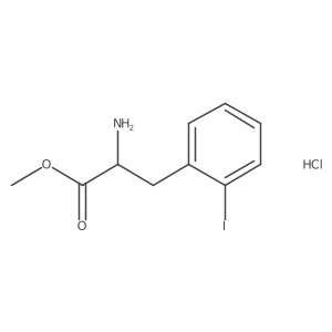 (R)-Methyl 2-amino-3-(2-iodophenyl)propanoate hydrochloride结构式
