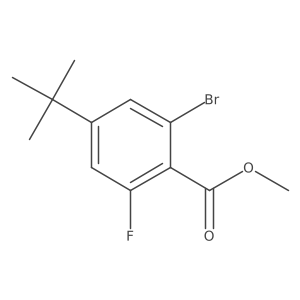 Methyl 2-bromo-4-(tert-butyl)-6-fluorobenzoate结构式