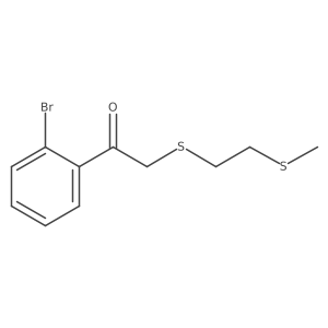 1-(2-Bromophenyl)-2-{[2-(methylsulfanyl)ethyl]sulfanyl}ethan-1-one结构式