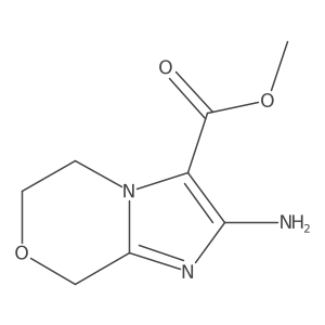 methyl 2-amino-5H,6H,8H-imidazo[2,1-c][1,4]oxazine-3-carboxylate Structure
