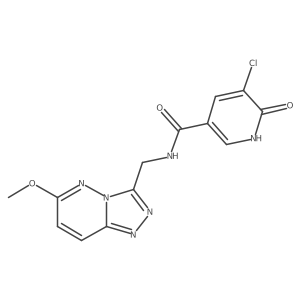 5-chloro-6-hydroxy-N-((6-methoxy-[1,2,4]triazolo[4,3-b]pyridazin-3-yl)methyl)nicotinamide结构式