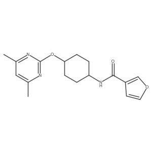 N-((1r,4r)-4-((4,6-dimethylpyrimidin-2-yl)oxy)cyclohexyl)furan-3-carboxamide结构式