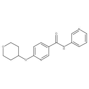 N-(pyridin-3-yl)-6-((tetrahydro-2H-pyran-4-yl)oxy)nicotinamide Structure