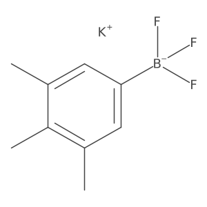 Potassium trifluoro(3,4,5-trimethylphenyl)boranuide Structure