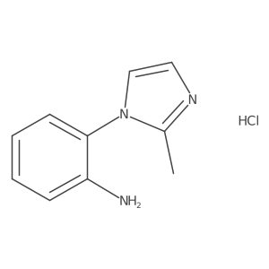 2-(2-methyl-1H-imidazol-1-yl)aniline hydrochloride结构式