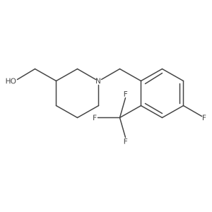 (1-(4-Fluoro-2-(trifluoromethyl)benzyl)piperidin-3-yl)methanol结构式