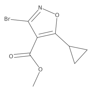 Methyl 3-Bromo-5-cyclopropylisoxazole-4-carboxylate Structure