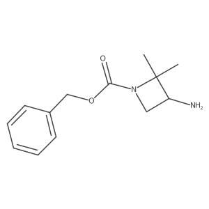 Benzyl3-amino-2,2-dimethylazetidine-1-carboxylate结构式