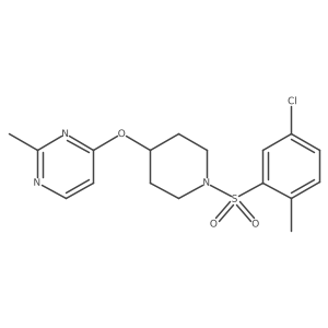 4-((1-((5-Chloro-2-methylphenyl)sulfonyl)piperidin-4-yl)oxy)-2-methylpyrimidine Structure
