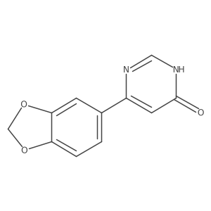 6-(Benzo[d][1,3]dioxol-5-yl)pyrimidin-4-ol结构式