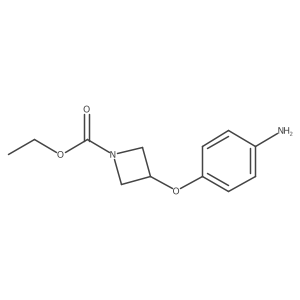 Ethyl 3-(4-aminophenoxy)azetidine-1-carboxylate结构式