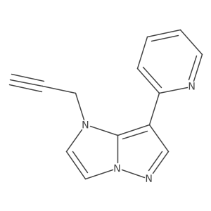 1-prop-2-ynyl-7-(2-pyridyl)imidazo[1,2-b]pyrazole Structure