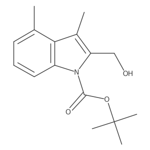 tert-butyl 2-(hydroxymethyl)-3,4-dimethyl-1H-indole-1-carboxylate Structure