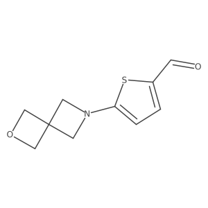 5-{2-Oxa-6-azaspiro[3.3]heptan-6-yl}thiophene-2-carbaldehyde Structure