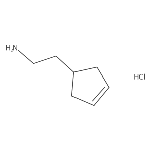 2-(Cyclopent-3-en-1-yl)ethan-1-amine hydrochloride Structure