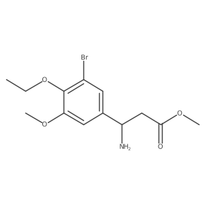 methyl (3S)-3-amino-3-(3-bromo-4-ethoxy-5-methoxyphenyl)propanoate Structure