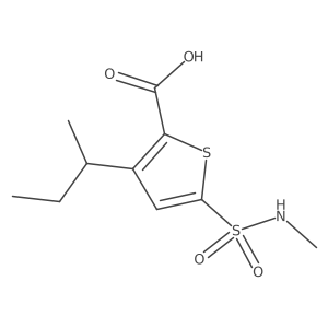 3-(Butan-2-yl)-5-(methylsulfamoyl)thiophene-2-carboxylic acid Structure