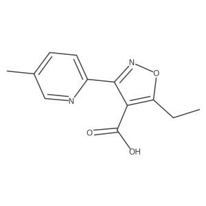5-Ethyl-3-(5-methylpyridin-2-yl)-1,2-oxazole-4-carboxylic acid Structure