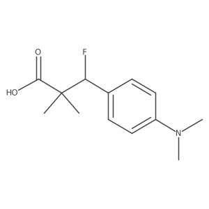 3-[4-(Dimethylamino)phenyl]-3-fluoro-2,2-dimethylpropanoic acid结构式