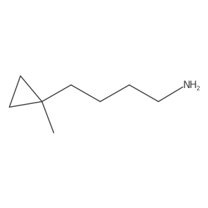 4-(1-Methylcyclopropyl)butan-1-amine结构式
