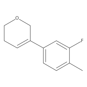 5-(3-fluoro-4-methylphenyl)-3,6-dihydro-2H-pyran Structure