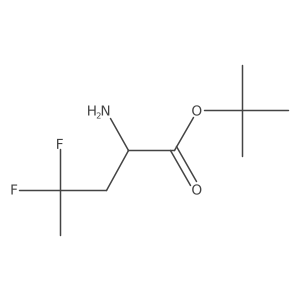 Tert-butyl 2-amino-4,4-difluoropentanoate Structure