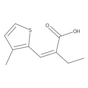 (2E)-2-[(3-methylthiophen-2-yl)methylidene]butanoic acid结构式