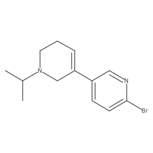 6'-Bromo-1-isopropyl-1,2,5,6-tetrahydro-3,3'-bipyridine结构式