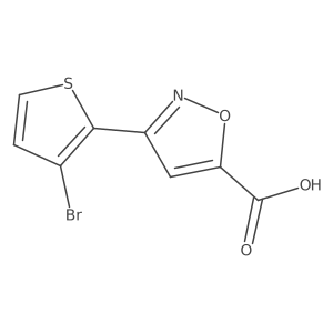 3-(3-Bromothiophen-2-yl)-1,2-oxazole-5-carboxylic acid结构式