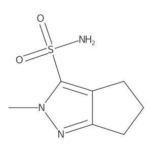 2-methyl-2H,4H,5H,6H-cyclopenta[c]pyrazole-3-sulfonamide Structure