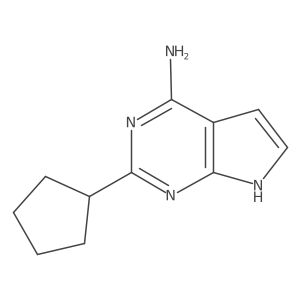 2-cyclopentyl-7H-pyrrolo[2,3-d]pyrimidin-4-amine Structure