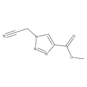 Methyl 1-(cyanomethyl)-1H-1,2,3-triazole-4-carboxylate Structure