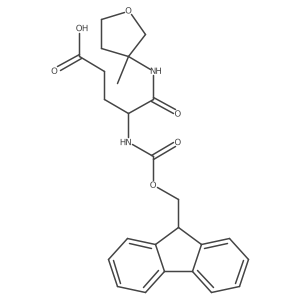 4-({[(9H-fluoren-9-yl)methoxy]carbonyl}amino)-4-[(3-methyloxolan-3-yl)carbamoyl]butanoic acid Structure