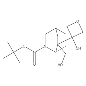 Tert-butyl 6-(hydroxymethyl)-6-(3-hydroxyoxetan-3-yl)-2-azabicyclo[2.2.2]octane-2-carboxylate结构式