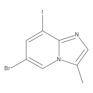 6-Bromo-8-iodo-3-methyl-imidazo[1,2-a]pyridine Structure
