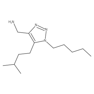 [5-(3-methylbutyl)-1-pentyl-1H-1,2,3-triazol-4-yl]methanamine结构式