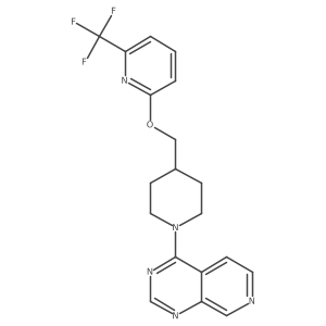 2-[(1-{Pyrido[3,4-d]pyrimidin-4-yl}piperidin-4-yl)methoxy]-6-(trifluoromethyl)pyridine结构式