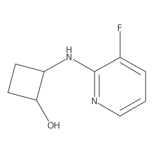 2-[(3-Fluoropyridin-2-yl)amino]cyclobutan-1-ol结构式