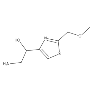 (1R)-2-amino-1-[2-(methoxymethyl)-1,3-thiazol-4-yl]ethan-1-ol Structure