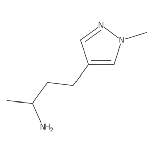 (2R)-4-(1-methyl-1H-pyrazol-4-yl)butan-2-amine结构式