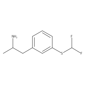 (2S)-1-{3-[(difluoromethyl)sulfanyl]phenyl}propan-2-amine结构式