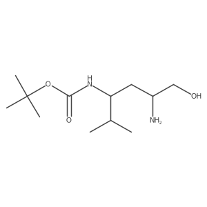tert-butyl N-(5-amino-6-hydroxy-2-methylhexan-3-yl)carbamate Structure