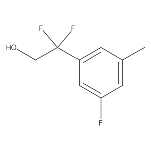 2,2-Difluoro-2-(3-fluoro-5-methylphenyl)ethan-1-ol Structure