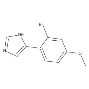 4-(2-bromo-4-methoxyphenyl)-1H-imidazole结构式