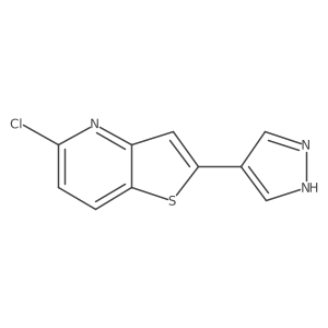 4-{5-chlorothieno[3,2-b]pyridin-2-yl}-1H-pyrazole Structure