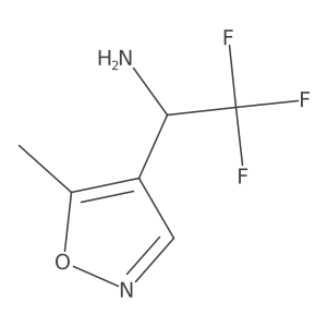 2,2,2-Trifluoro-1-(5-methyl-1,2-oxazol-4-yl)ethan-1-amine Structure