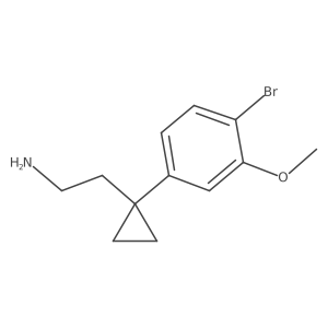 2-[1-(4-Bromo-3-methoxyphenyl)cyclopropyl]ethan-1-amine结构式