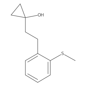 1-{2-[2-(Methylsulfanyl)phenyl]ethyl}cyclopropan-1-ol Structure