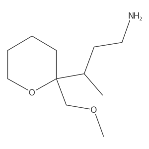 3-[2-(Methoxymethyl)oxan-2-yl]butan-1-amine Structure