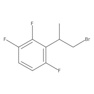 2-(1-Bromopropan-2-yl)-1,3,4-trifluorobenzene Structure